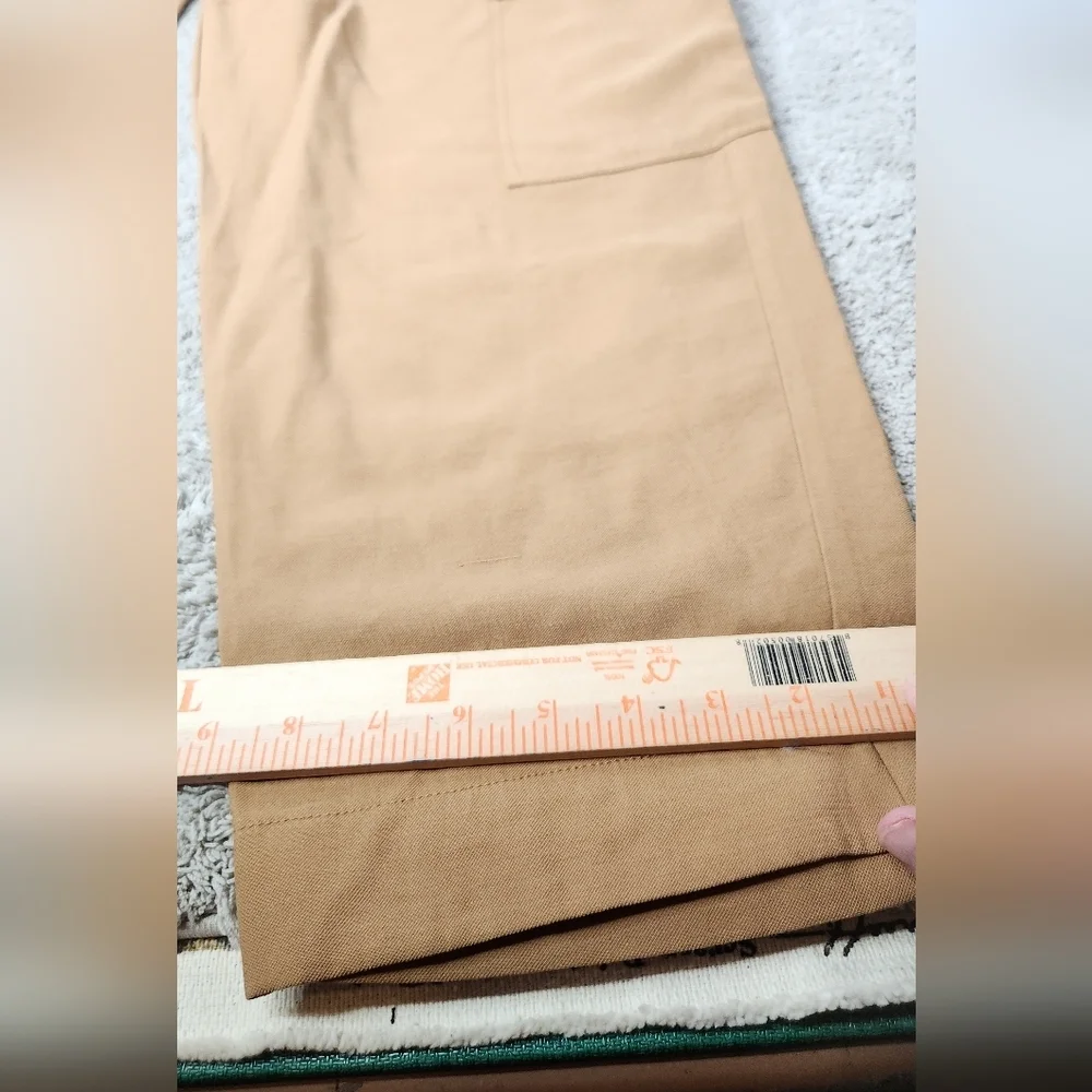 Women's High-Rise Ankle Cargo Pants - A New Day Tan XXL - Picture 10 of 14